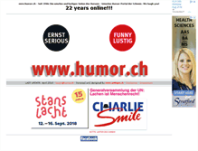 Tablet Screenshot of humor.ch